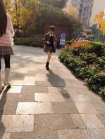 冬日街拍黑丝白丝、JK嫩妹