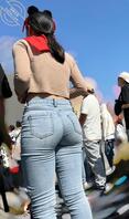 姐姐牛仔裤大屁股、后入一定很爽0