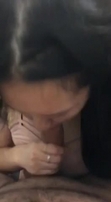 18 chinese slut sucks my cock