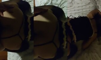 丝袜丁字裤大屁股后入