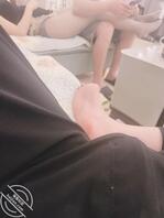 （原创）姐主动灰色丝袜挑逗+丝袜摩擦男性大腿+豹纹蕾丝内裤2