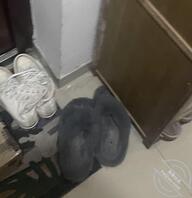 扫楼打胶毛毛拖鞋舒服好爽0