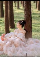 小姨子的婚纱照，胸好大好白0