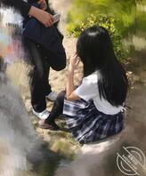 校园街拍之无能的男友0