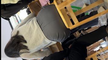 吃个早点差点把自己看射了！这大屁股 太喜欢了2