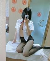 短发黑丝JK制服21