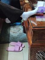 今天的骚妈穿的棉袜0