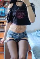 黑丝露脐加绳子 奇怪的搭配2