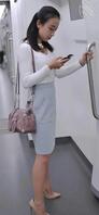 地铁街拍美女1