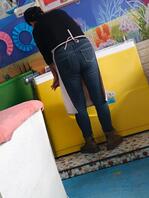 偷拍大屁股牛仔裤少妇！2