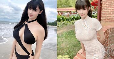 大马女神“香儿”窈窕体态好迷人，根本“巨乳芭比娃娃”！0