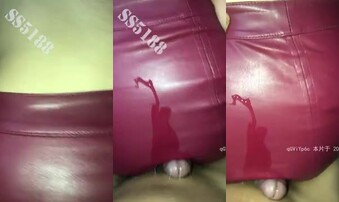 老婆穿上红色皮裙给我顶到射