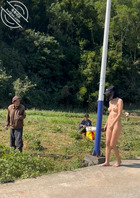 【露出专题】白天全裸乡村露出，路边大爷都看呆了0