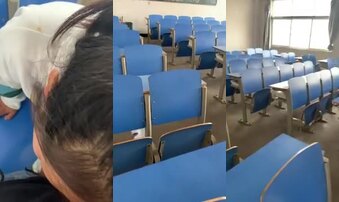 02年女友教室内偷偷吃鸡吧