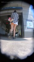 抄底系列【3】白色斑点内裤美女