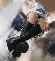 桌底偷拍长靴母狗女学生美腿2