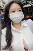 母狗户外露奶，骚的不行