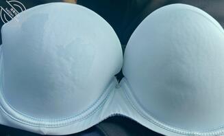 妹妹第二弹，蓝色纯欲胸罩，用来打飞机，打满了内衣罩杯0