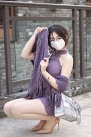 紫色旗袍