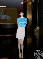 玥儿玥的蓝色丝袜2