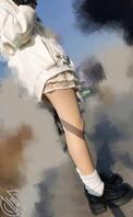校园街拍眼镜婊的光腿神器美腿2